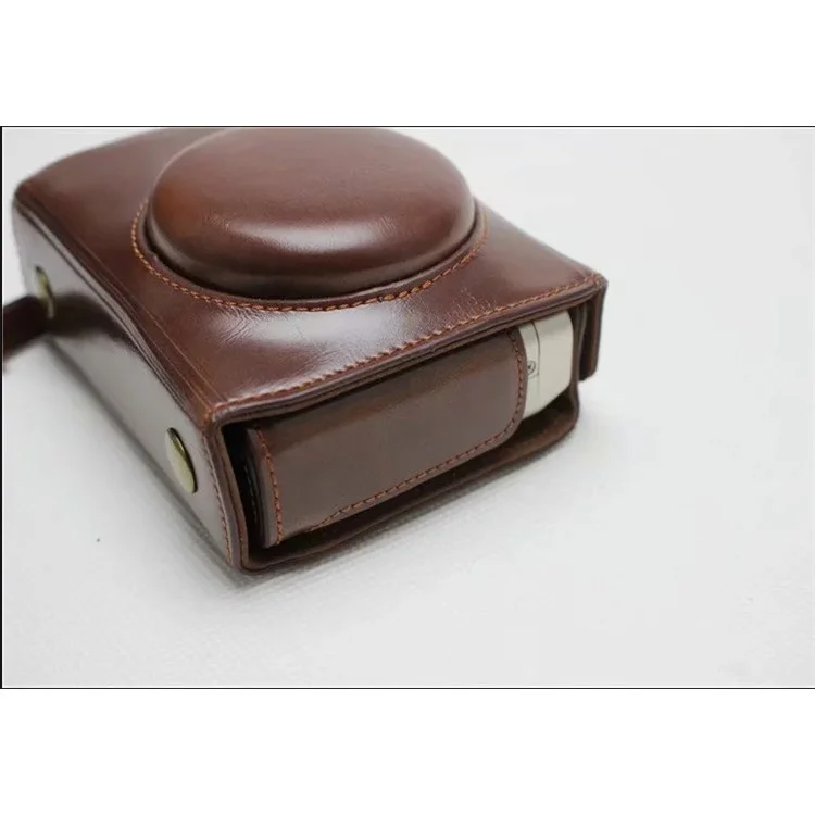 PU Leather Protective Camera Case Pouch for Fujifilm XF10 Digital Compact Camera - Coffee