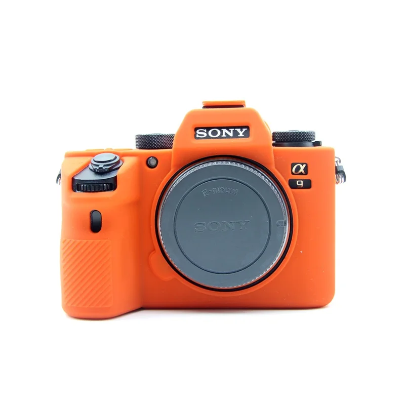 Soft Silicone Cover for Sony A9/A7M3/A7R3 Camera - Orange