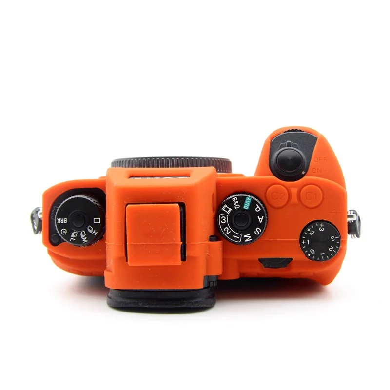 Soft Silicone Cover for Sony A9/A7M3/A7R3 Camera - Orange