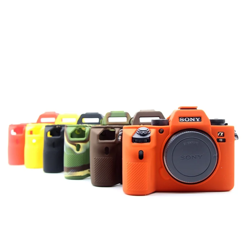 Soft Silicone Cover for Sony A9/A7M3/A7R3 Camera - Orange