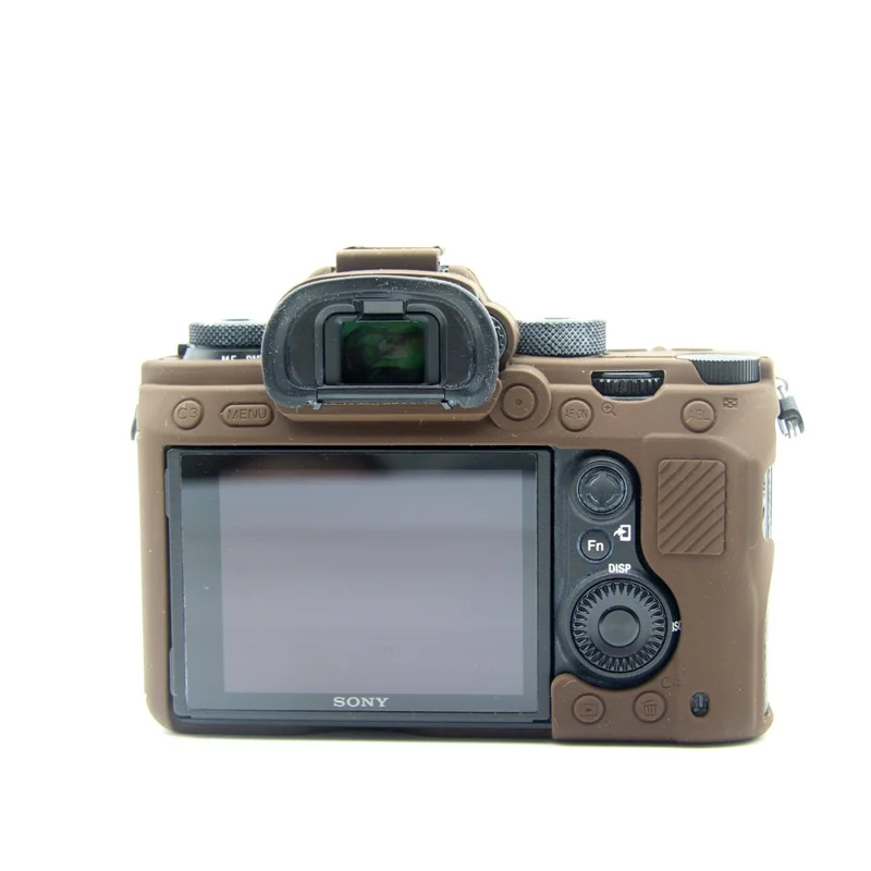 غطاء سيليكون لين لهاتف Sony A9/A7M3/A7R3 - قهوة