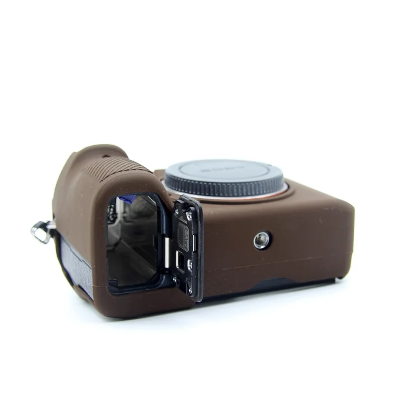 غطاء سيليكون لين لهاتف Sony A9/A7M3/A7R3 - قهوة