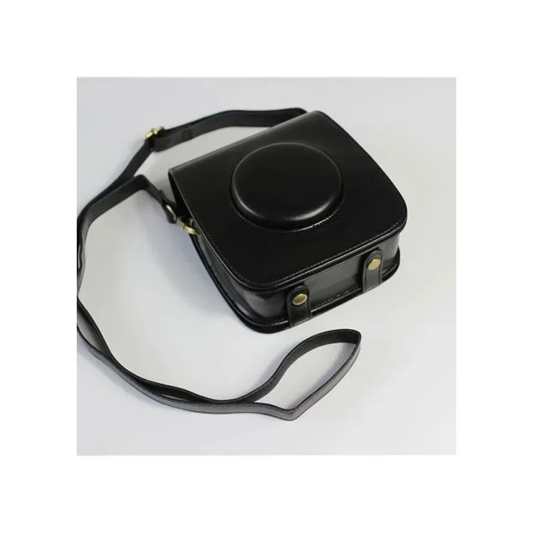 Para FUJI Instax Square SQ20 Capa Protetora de Câmera de Couro PU - Preta