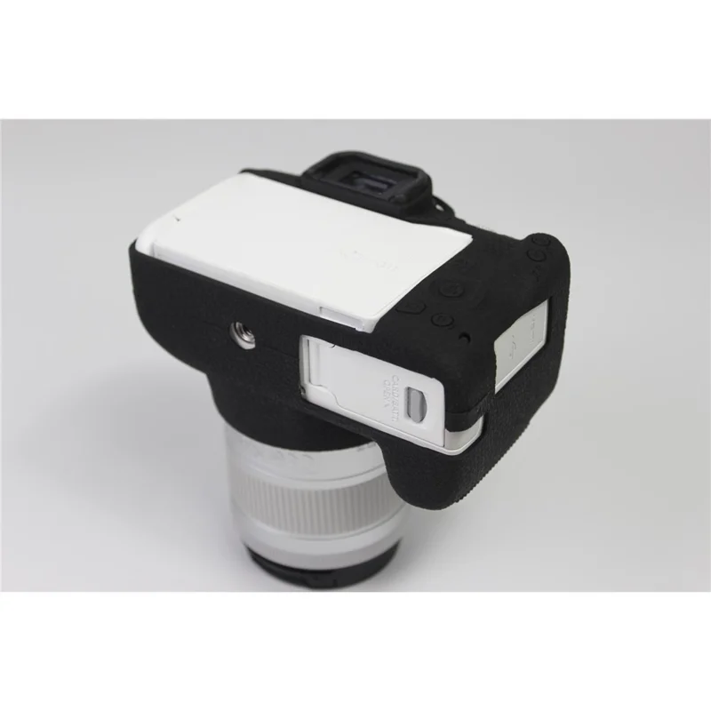 Soft Silicone Case Protector for Canon EOS 200D II Camera - Black