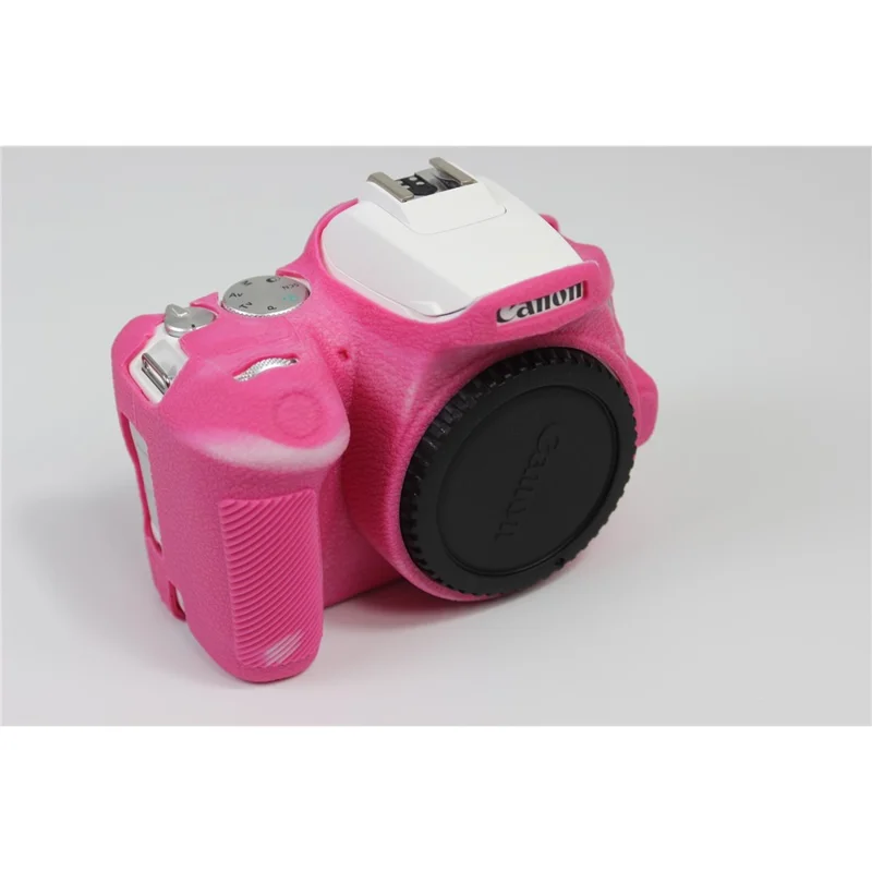Soft Silicone Case Protector for Canon EOS 200D II Camera - Rose