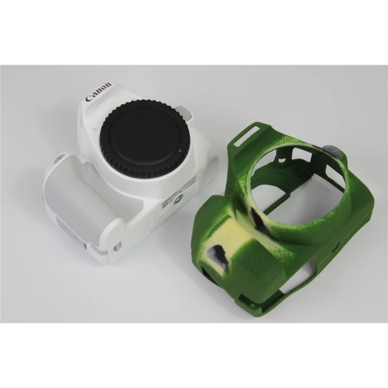 Soft Silicone Case Protector for Canon EOS 200D II Camera - Green