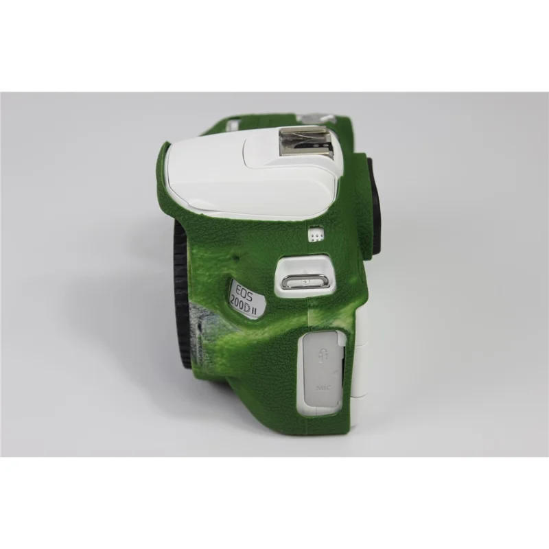 Soft Silicone Case Protector for Canon EOS 200D II Camera - Green
