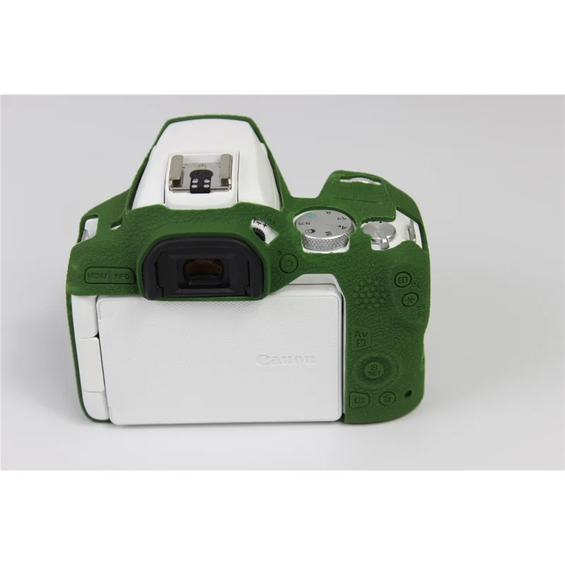 Soft Silicone Case Protector for Canon EOS 200D II Camera - Green