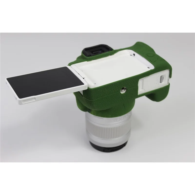 Soft Silicone Case Protector for Canon EOS 200D II Camera - Green