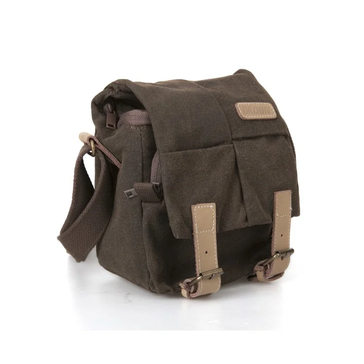 CADEN N1 Waterproof Camera Bag Outdoor Leisure Messenger Bag for DSLR Camera - Dark Yellow