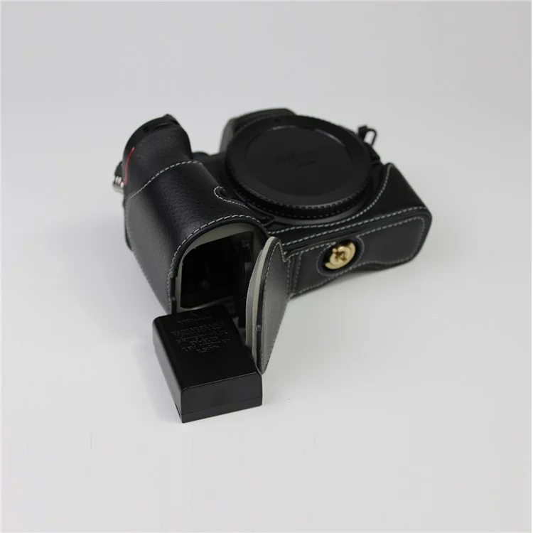 Кожаный чехол для камеры Nikon Z50 / Z30 - черный