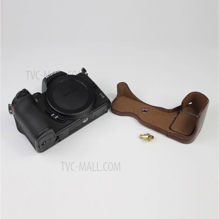 Funda protectora de piel genuina para cámara Nikon Z50 / Z30 - Color café