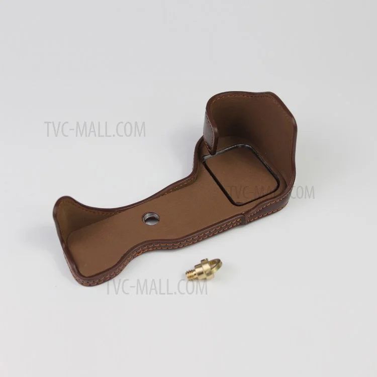 Funda protectora de piel genuina para cámara Nikon Z50 / Z30 - Color café