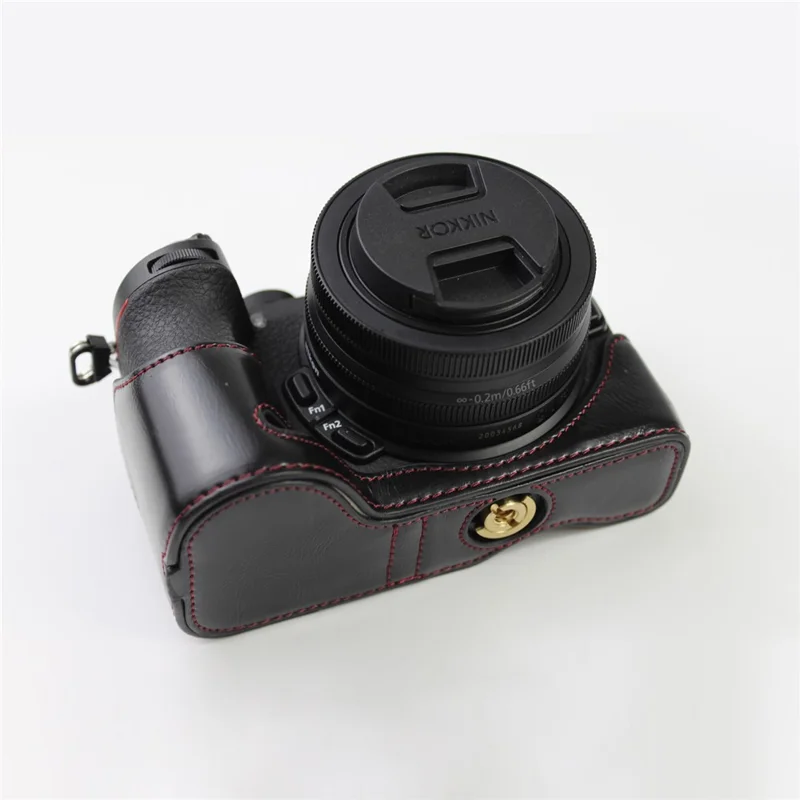 NIKON Z50 / Z30 Luxury Version with Battery Hole Camera Leather Case - Black