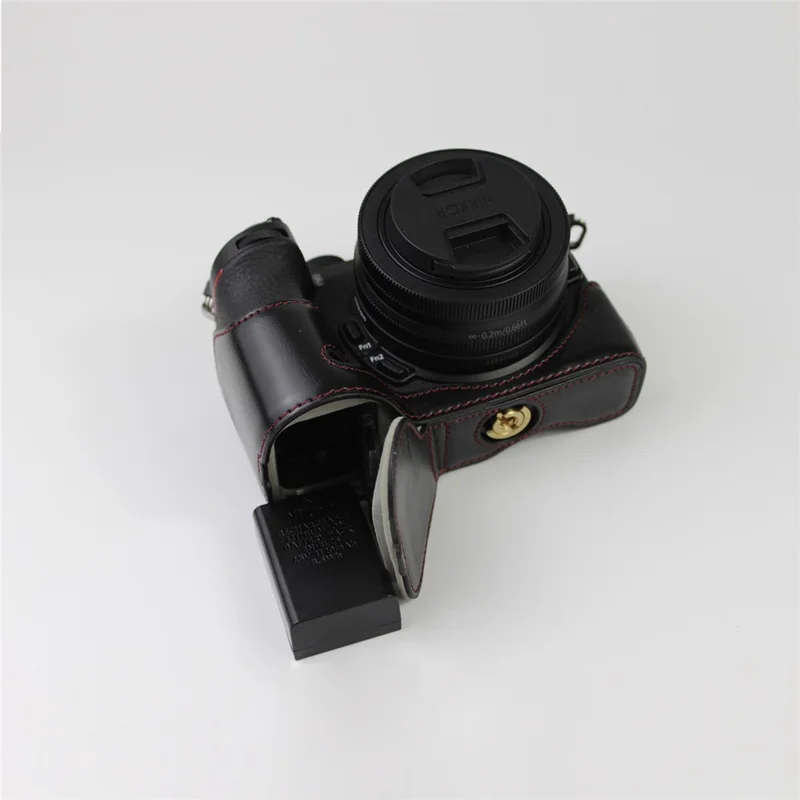 NIKON Z50 / Z30 Luxury Version with Battery Hole Camera Leather Case - Black