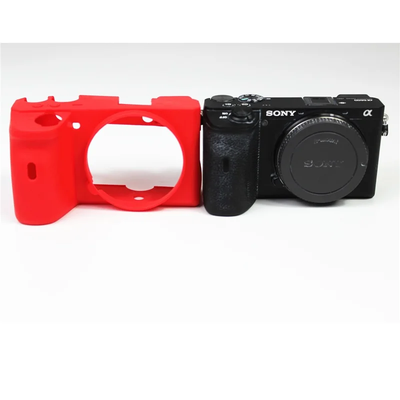 Custodia Per Sacchetto Protettivo In Silicone Morbido Per Fotocamera Sony A6600 - Rosso