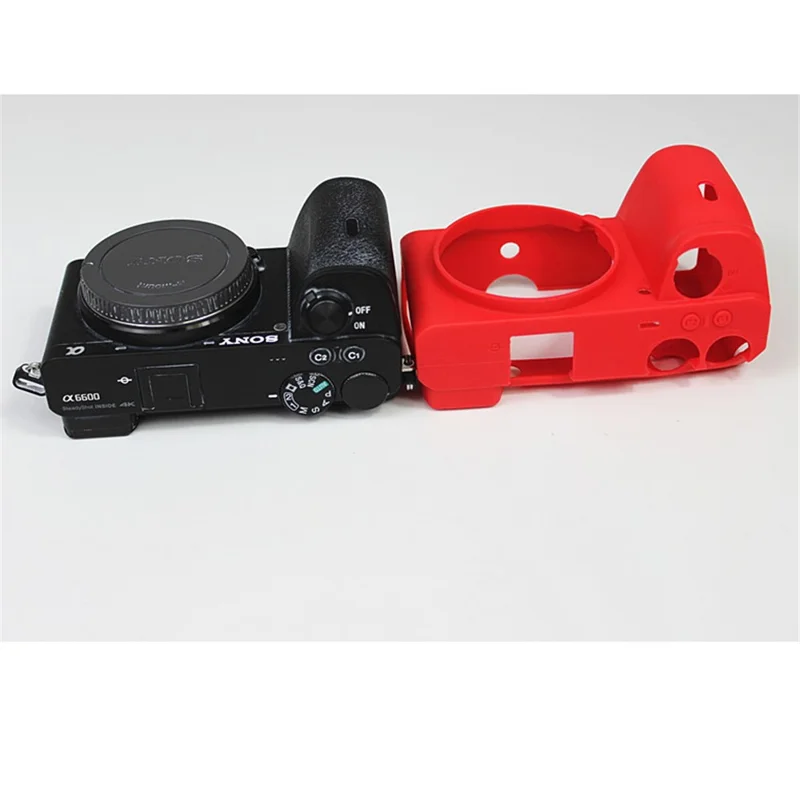 Custodia Per Sacchetto Protettivo In Silicone Morbido Per Fotocamera Sony A6600 - Rosso