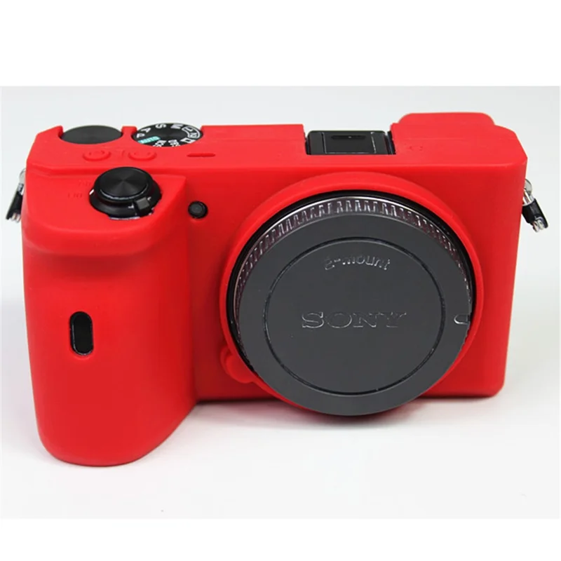 Custodia Per Sacchetto Protettivo In Silicone Morbido Per Fotocamera Sony A6600 - Rosso