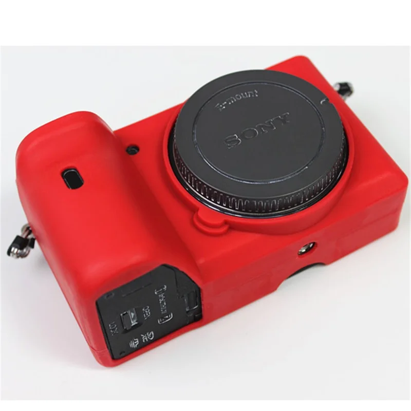 Custodia Per Sacchetto Protettivo In Silicone Morbido Per Fotocamera Sony A6600 - Rosso