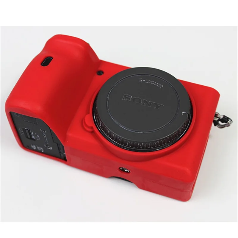 Custodia Per Sacchetto Protettivo In Silicone Morbido Per Fotocamera Sony A6600 - Rosso