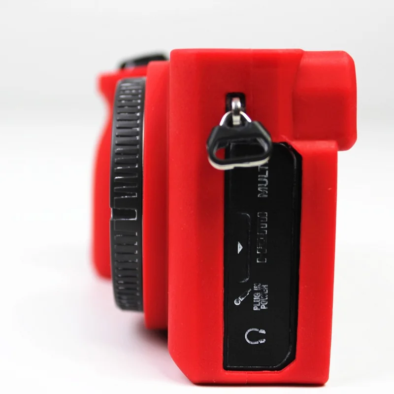 Custodia Per Sacchetto Protettivo In Silicone Morbido Per Fotocamera Sony A6600 - Rosso