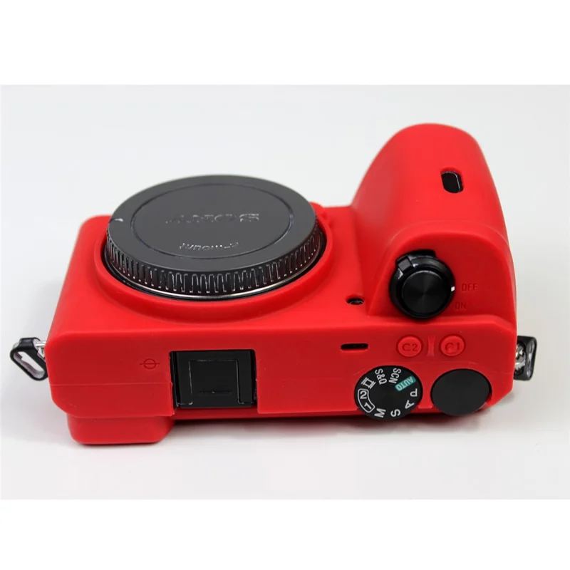 Custodia Per Sacchetto Protettivo In Silicone Morbido Per Fotocamera Sony A6600 - Rosso