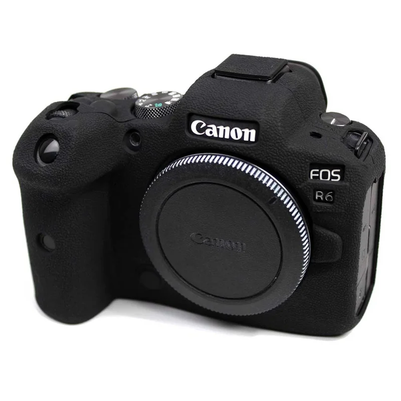 Blød silikoneskærm til Canon EOS R6-kamera - Sort