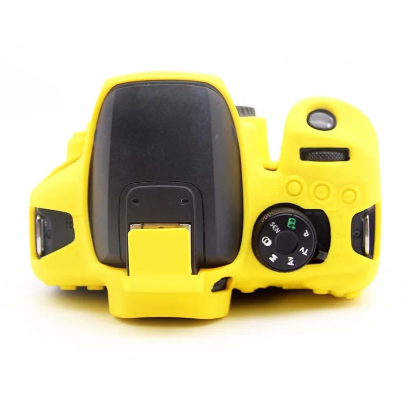 Capa de Proteção de Silicone Macio para Canon EOS 850D - Amarelo