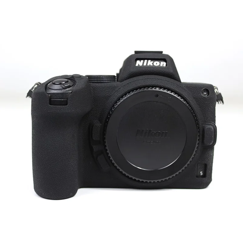Soft Silicone Protective Camera Case Dustproof Shell for Nikon Z5 - Black