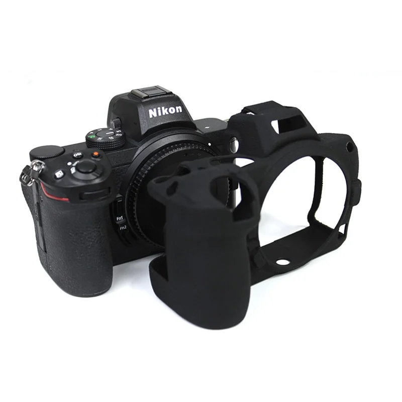 Soft Silicone Protective Camera Case Dustproof Shell for Nikon Z5 - Black