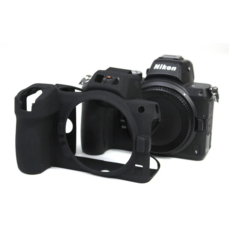 Soft Silicone Protective Camera Case Dustproof Shell for Nikon Z5 - Black