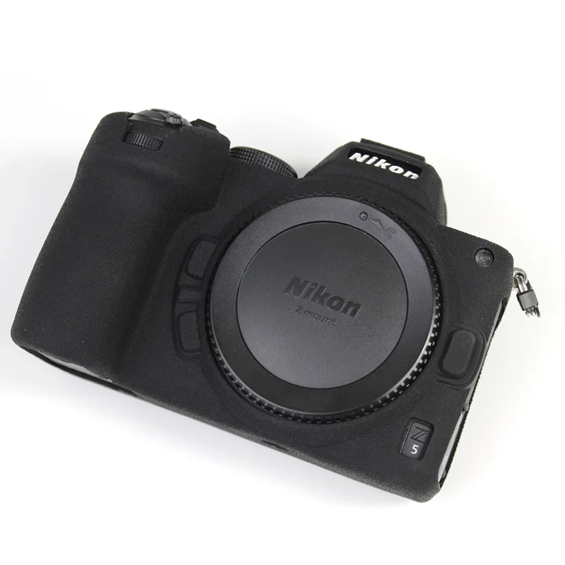 Soft Silicone Protective Camera Case Dustproof Shell for Nikon Z5 - Black