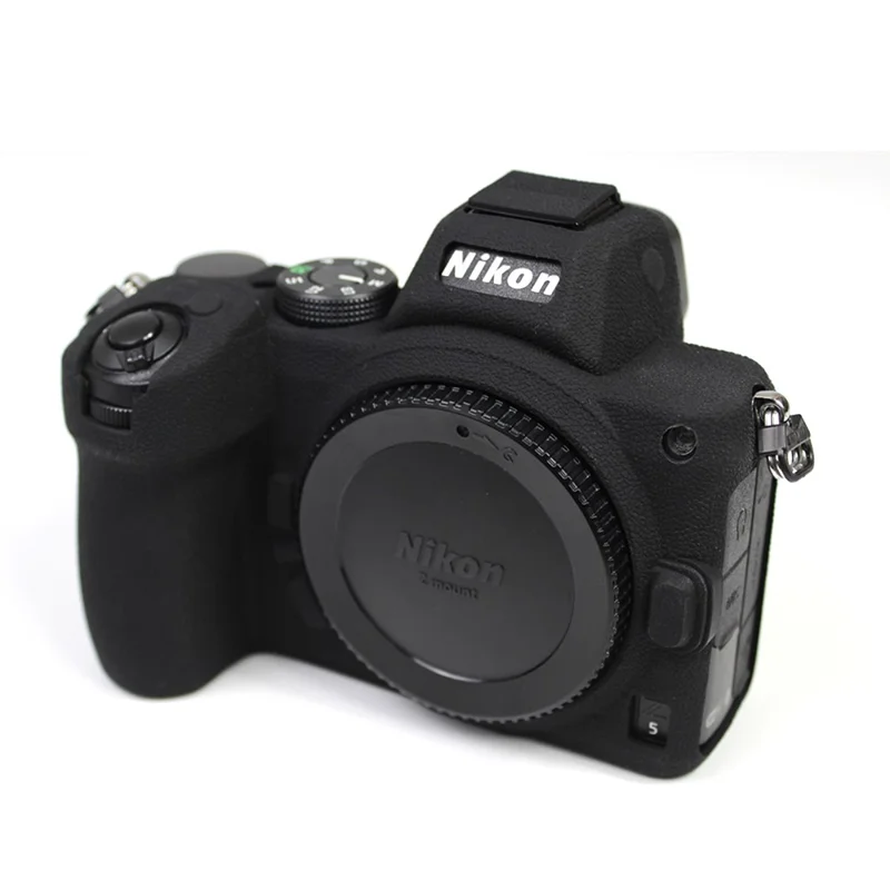 Soft Silicone Protective Camera Case Dustproof Shell for Nikon Z5 - Black