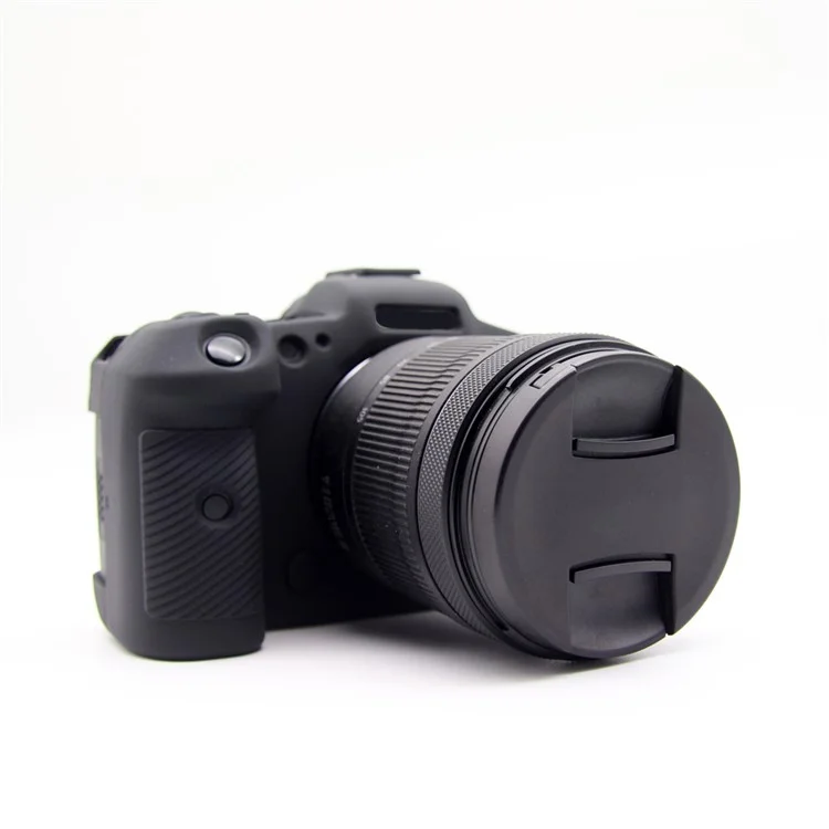 Soft Silicone Camera Protective Case for Canon EOS R5 - Black