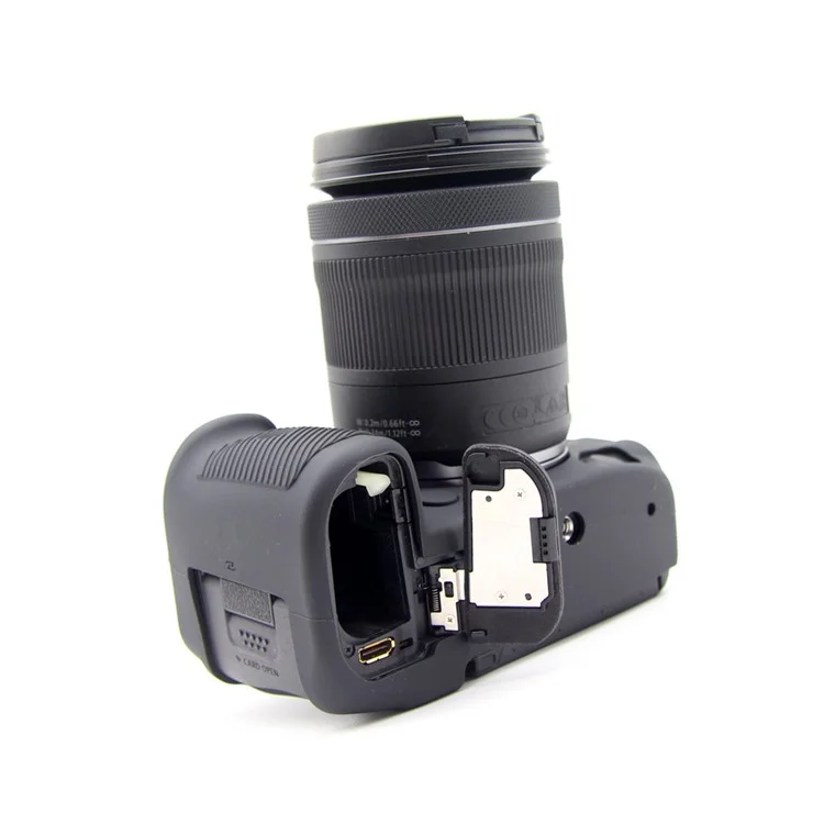 Étui De Protection De La Caméra Silicone Douce Pour Canon EOS R5 - Noir