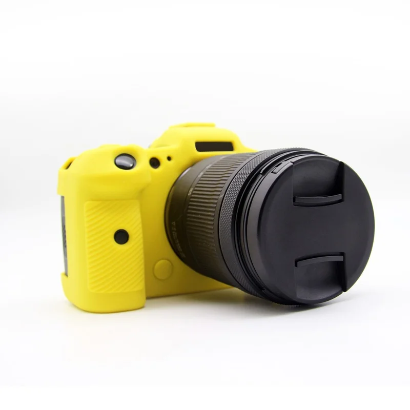 Funda protectora de silicona suave para la cámara Canon EOS R5 - Amarillo
