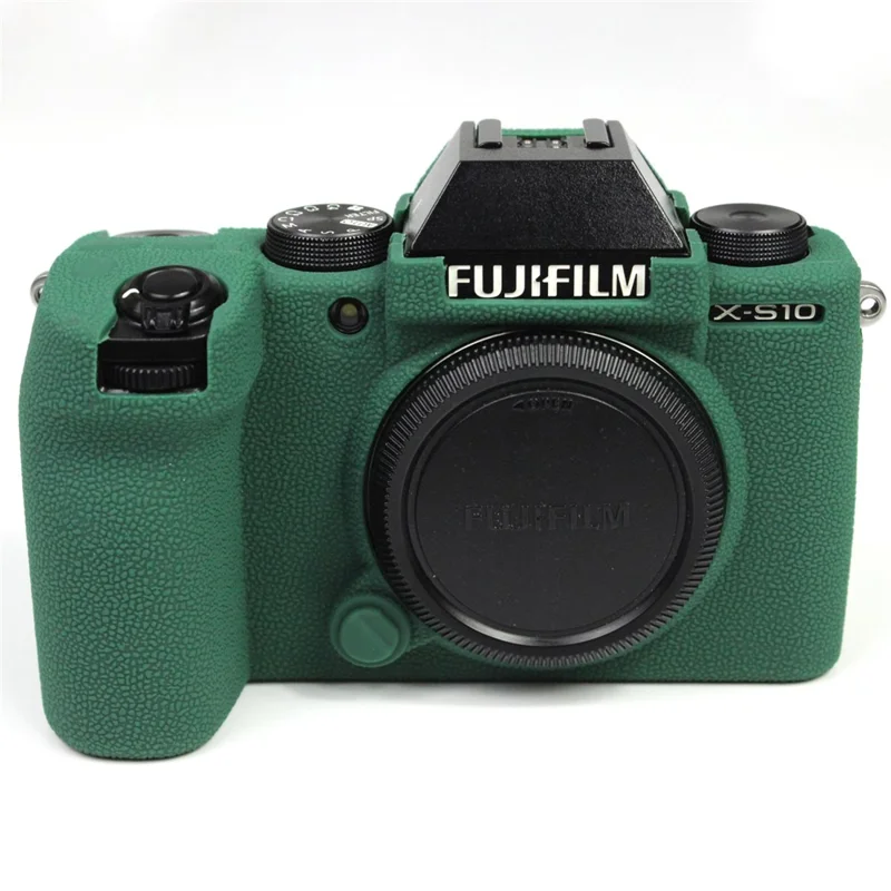 Shockproof Silicone Camera Protective Case Skin Cover for Fujifilm X-S10 - Green