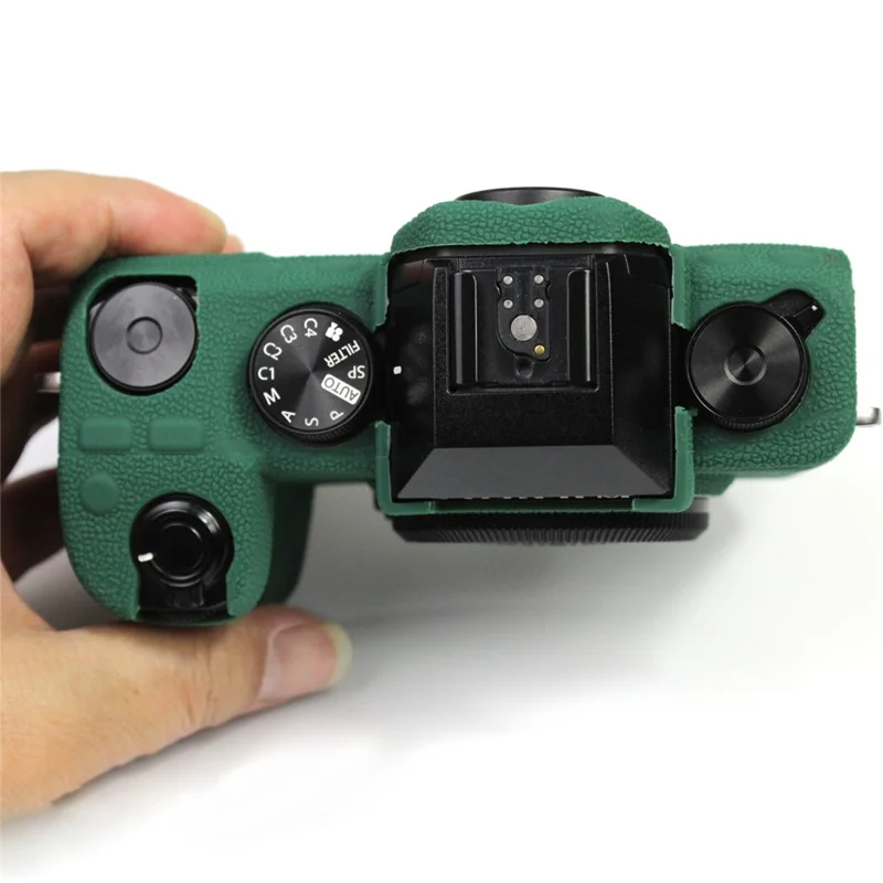 Shockproof Silicone Camera Protective Case Skin Cover for Fujifilm X-S10 - Green