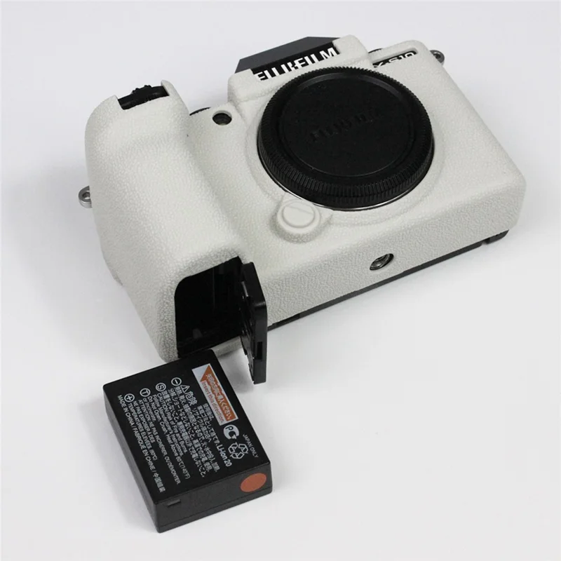 Custodia protettiva in silicone antishock per Fujifilm X-S10 - Bianco