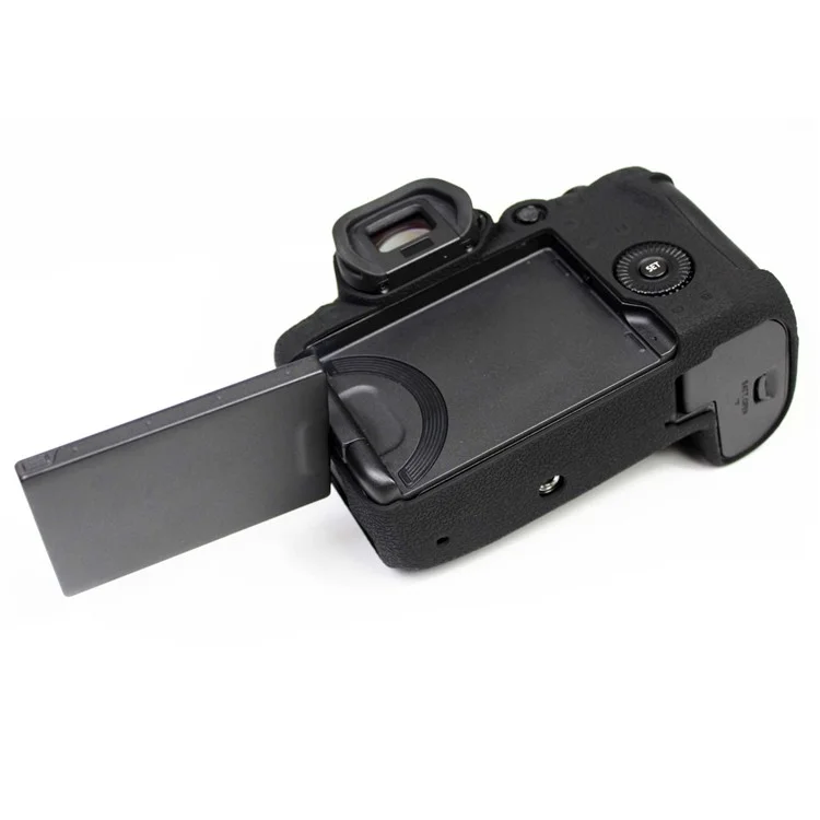 Soft Silicone Case Camera Protector Skin Bag Body Cover for Canon EOS R5 - Preto