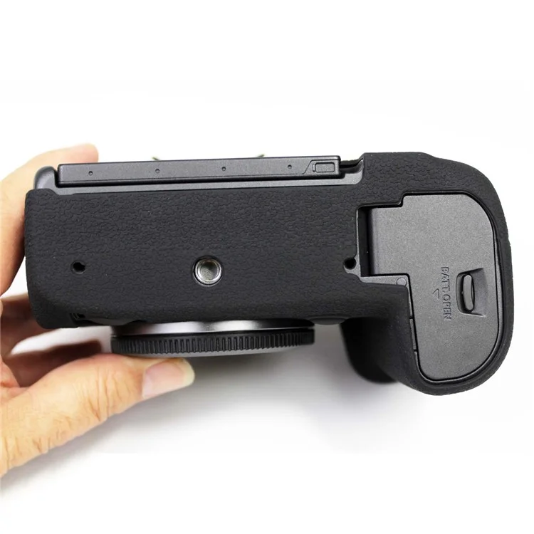 Soft Silicone Case Camera Protector Skin Bag Body Cover for Canon EOS R5 - Preto