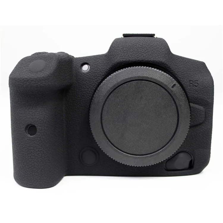 Soft Silicone Case Camera Protector Skin Bag Body Cover for Canon EOS R5 - Preto