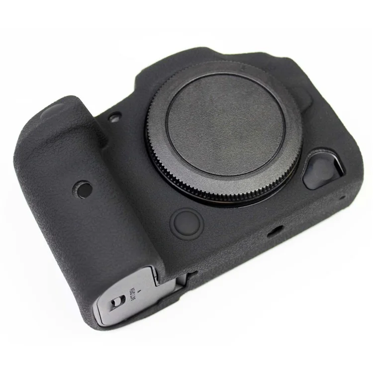 Soft Silicone Case Camera Protector Skin Bag Body Cover for Canon EOS R5 - Preto