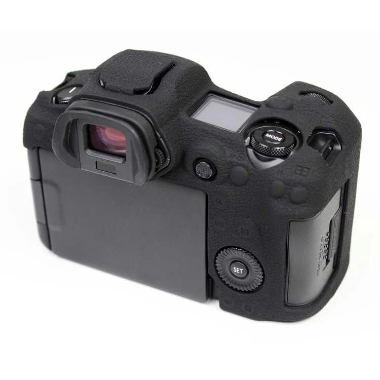 Soft Silicone Case Camera Protector Skin Bag Body Cover for Canon EOS R5 - Preto