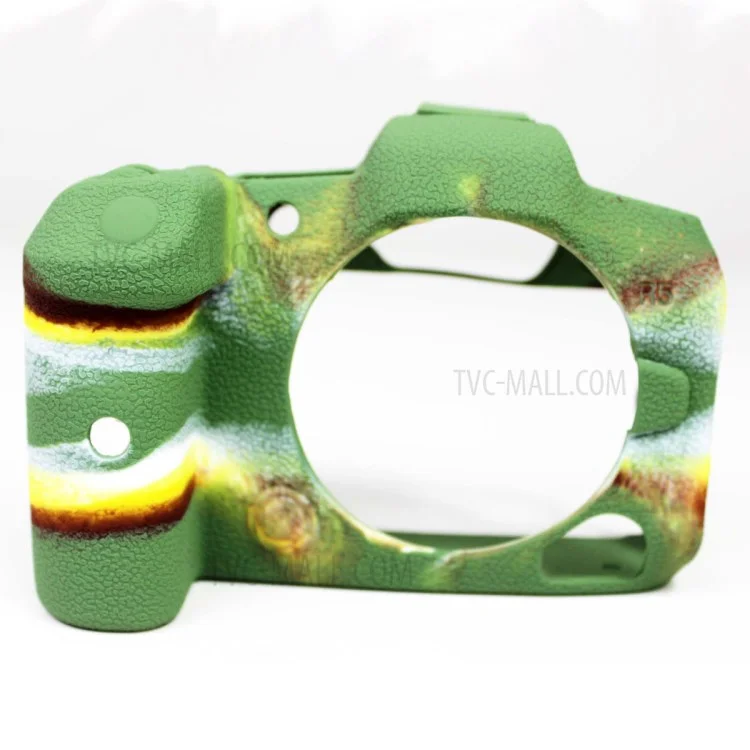 Capa de Silicone Macio Protetor de Câmera Skin Bag Body para Canon EOS R5 - Camuflagem
