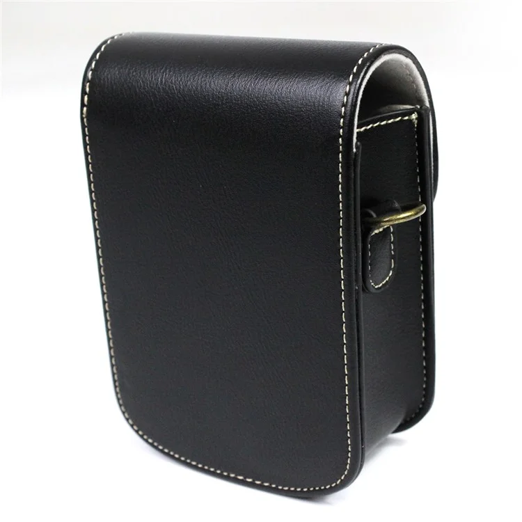 Camera Bag PU Leather Protective Case with Shoulder Strap for Canon Ricoh Sony Olympus - Green