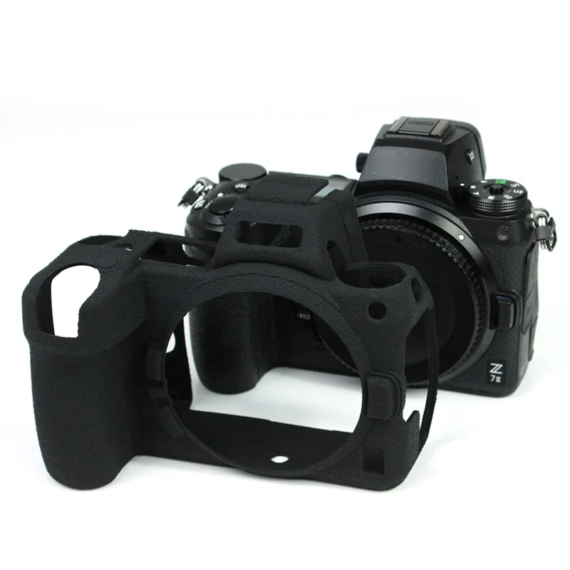 Soft Silicone Case Camera Protective Sleeve Cover for Nikon Z 6II/Z 7II - Black