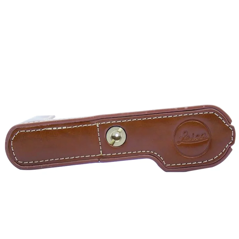 Étui de protection en cuir PU pour le bas de l'appareil photo avec ouverture pour la batterie pour Leica T/TYP701 - Marron