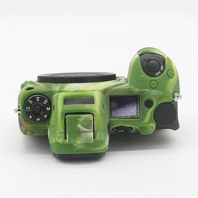 Litchi Texture Silicone Case Dustproof Camera Protective Sleeve Cover for Nikon Z6/Z7 - Camouflage