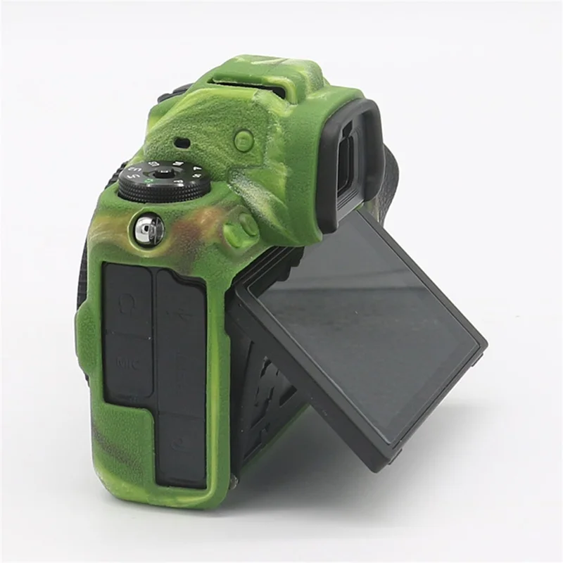 Litchi Texture Silicone Case Dustproof Camera Protective Sleeve Cover for Nikon Z6/Z7 - Camouflage